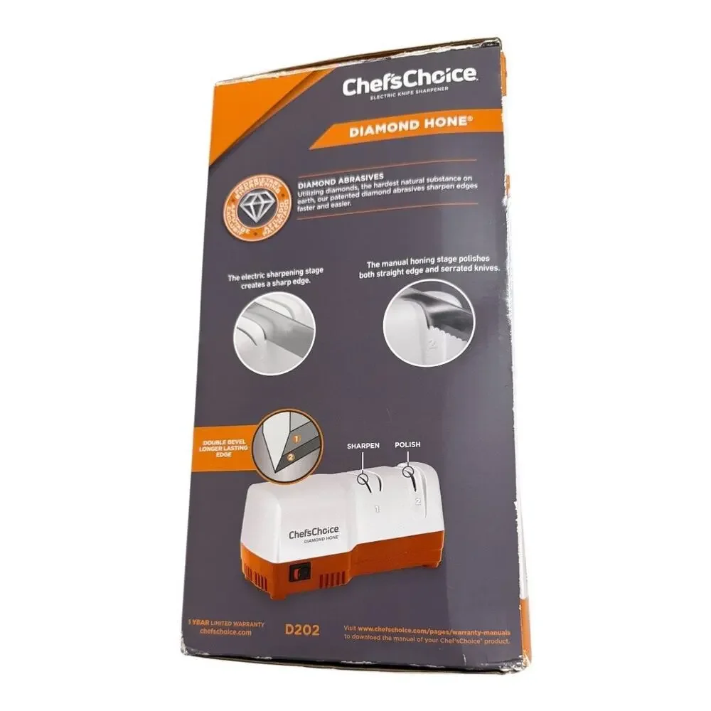 Chef’sChoice Diamond Hone Kitchen Knife Sharpener 2-Stage‎ USA-Made NEW/NIB!!